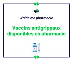 Vaccin grippe disponible (blanc)